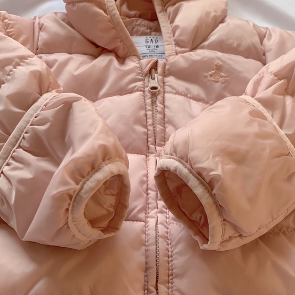 Baby Gap ColdControl Puffer One-Piece, misty rose pink size 12-18 months - Picture 10 of 16
